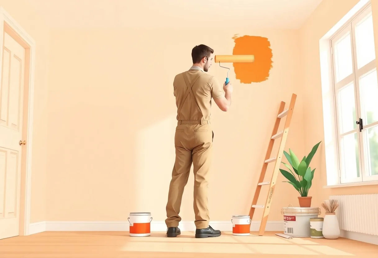 Peintre Sens 89100 en intervention sur un chantier